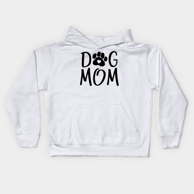 Dog mom Kids Hoodie by colorbyte